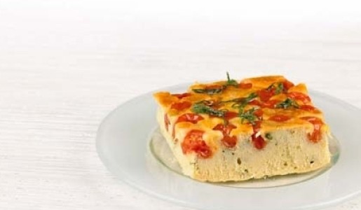 Clafoutis de tomates cherry