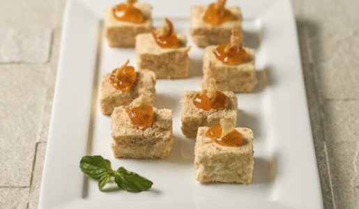 Cheesecake de cebolla caramelizada