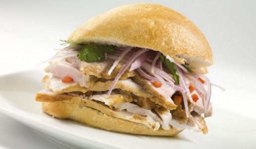 Sánguche de chicharrón