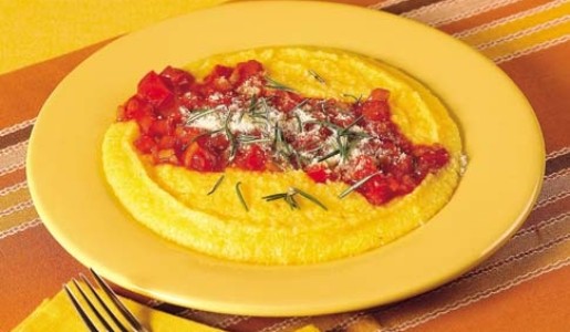 Polenta con ragú de vegetales
