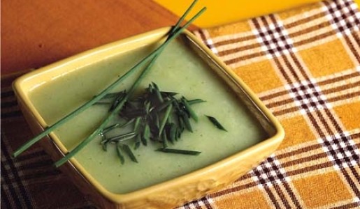 Crema de poro y papas