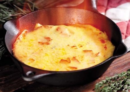 Omelette con jamón del norte