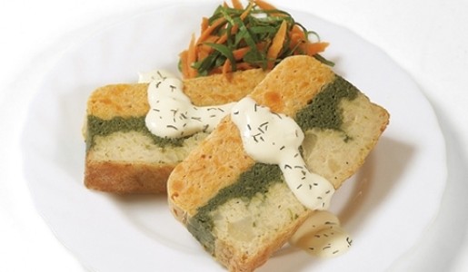 Budín mármol de vegetales