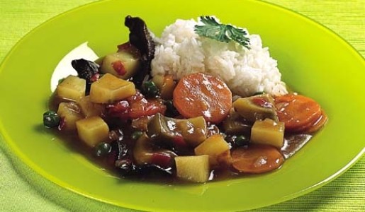 Guiso de alcachofas con hongos