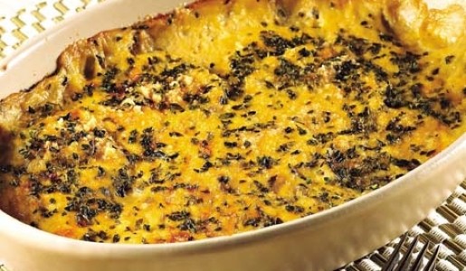 Berenjenas y queso al horno