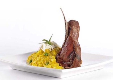 Risotto de trigo y cordero