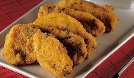 Pollo crocante con crema de choclo