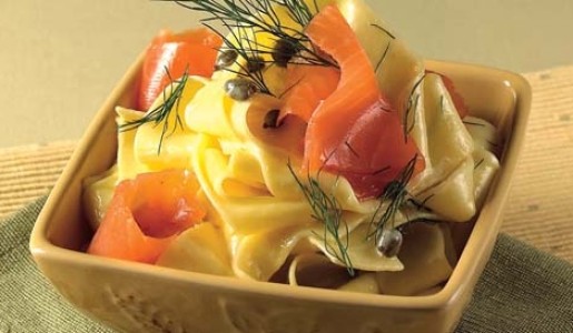 Papardelle a la crema de salmón