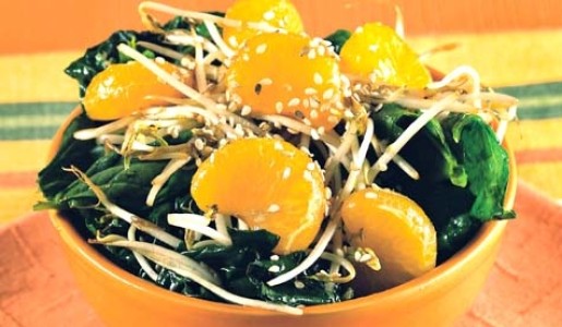 Ensalada de espinaca a la japonesa