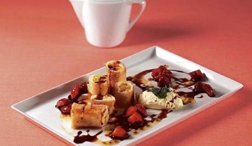 Sinfonía de pera al chocolate