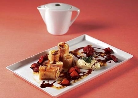 Sinfonía de pera al chocolate