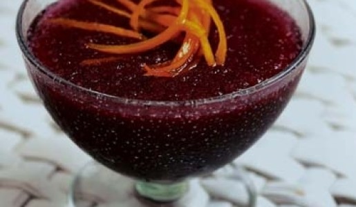 Granizado de vino y uva borgoña