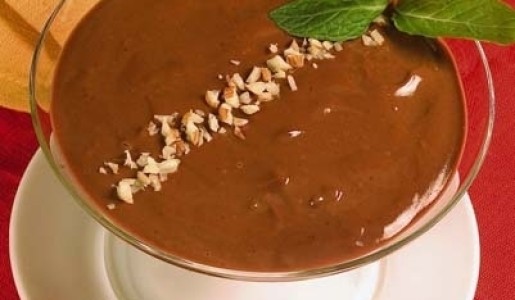 Crema inglesa helada de chocolate