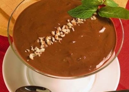 Crema inglesa helada de chocolate