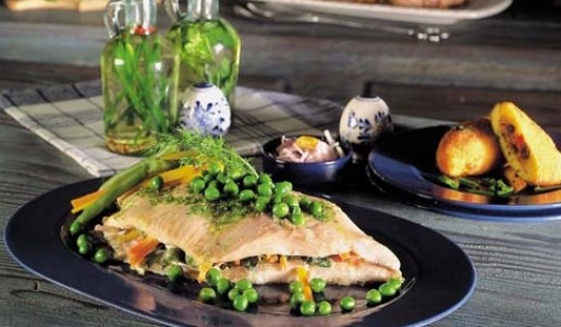 Corvina a la hamburguesa