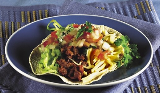 Tacos de carne picante