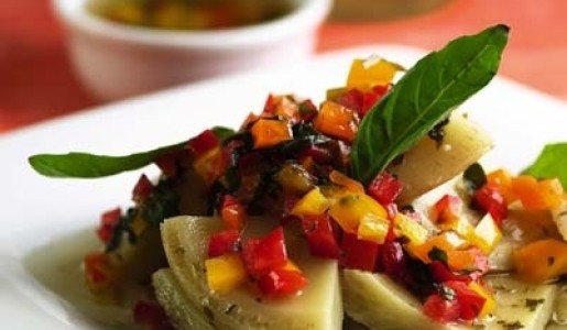 Alcachofas marinadas con ajos