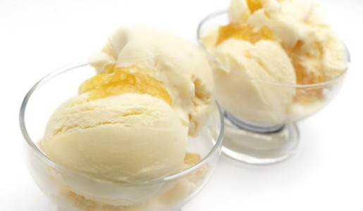 Helado de vainilla con mermelada de ají de Helados Anelare