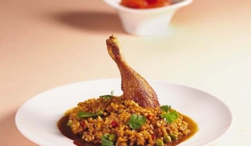 Risotto de confit de pato