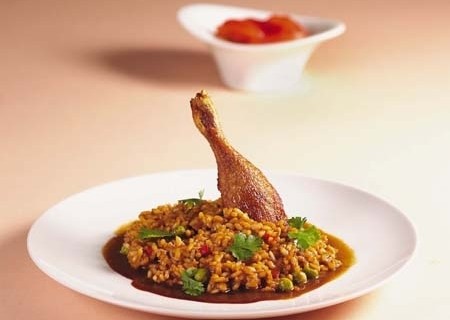 Risotto de confit de pato