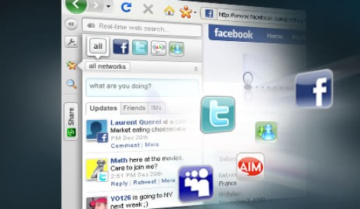 La opción de mensajes directos con fotografías en redes sociales