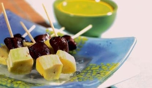 Anticuchines de corazón de pollo