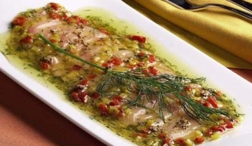 Carpaccio de lenguado