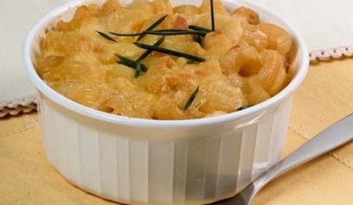 Pastel de macarrones cuatro quesos