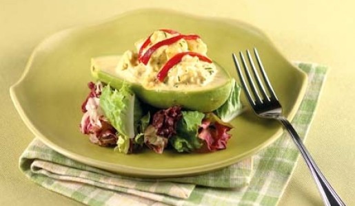 Palta rellena tropical