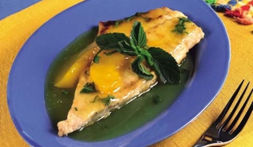 Lenguado en salsa de maracuyá