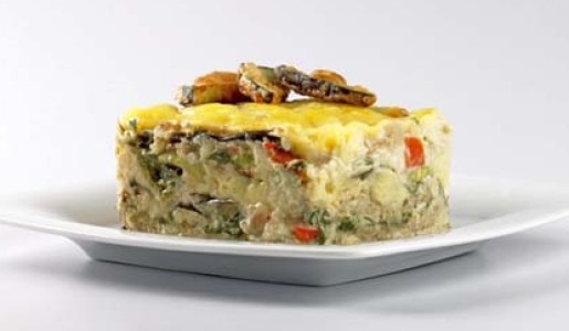 Lasaña de berenjena con hortalizas