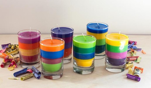 Cómo hacer velas con crayones