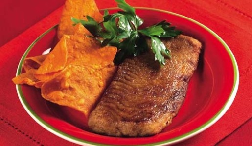 Tollo empanizado a la inglesa