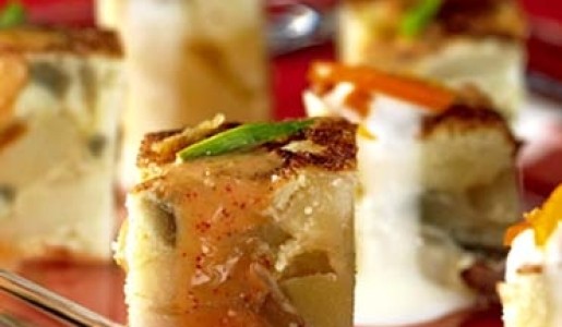 Tortilla con alioli, clásico y a la naranja