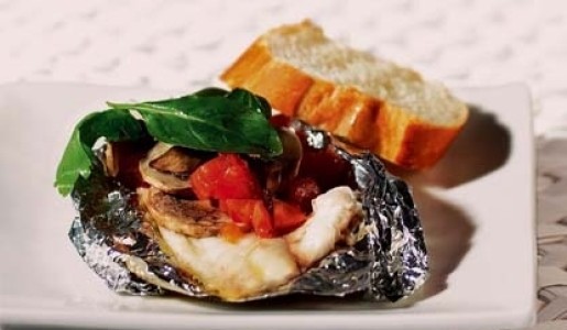 Filete de tilapia en papillote