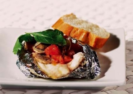 Filete de tilapia en papillote