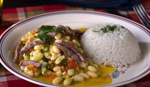 Frejoles verdes salteados