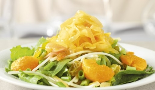 Ensalada tibia de cebollas