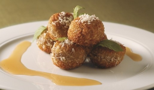 Buñuelos con miel de té