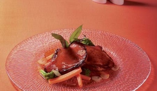 Chuletas glaseadas en miel de eucalipto