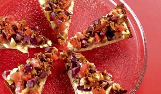 Triángulos de pizza especiada
