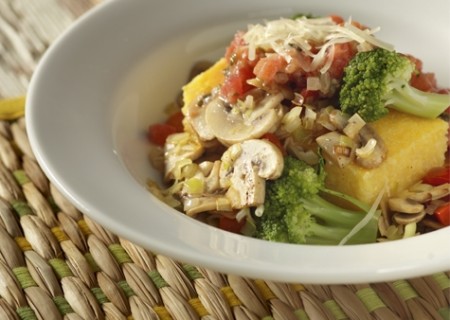 Polenta con verduras