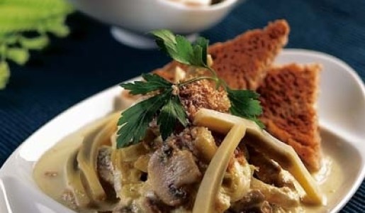 Fritata de alcachofas y champiñones