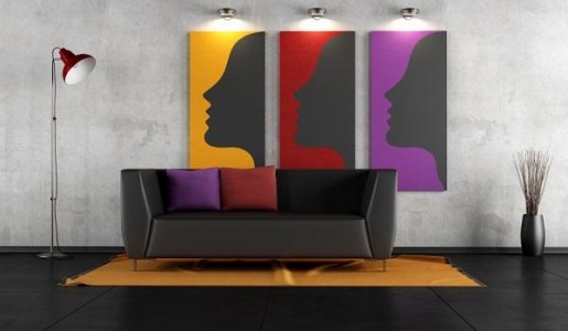 Cómo decorar una pared con cuadros