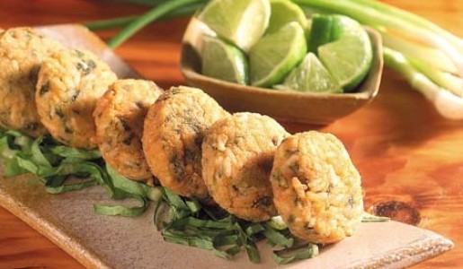 Croquetas de arroz y espinacas