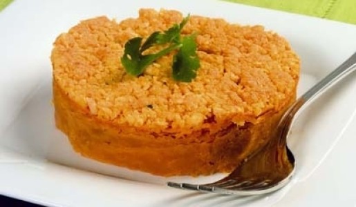 Pastel de camote con capa crocante