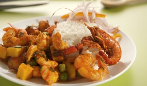 Picante de camarones y langostinos