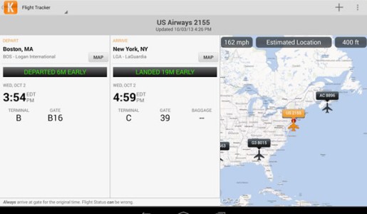 Planea viajes con la aplicación Kayak