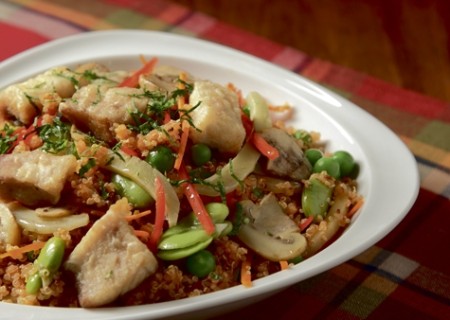 Paella de quinua