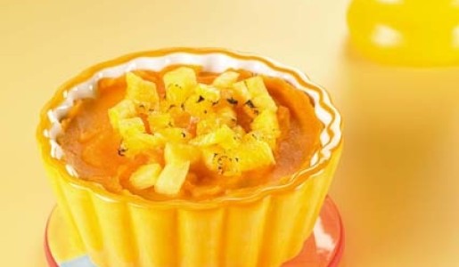 Moldecitos de camote y piña